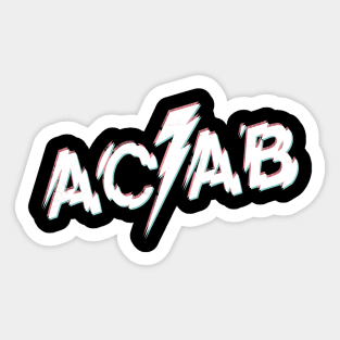 ACAB (dark shirt version) Sticker